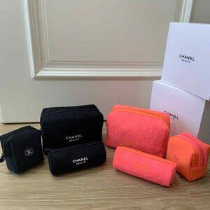GWP CH@NEL COSMETIC TOILETRIES SET (ORANGE COLOR ONLY)